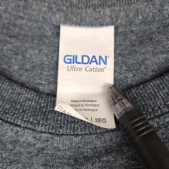 Corvette Tee Mens Bluish Gray Living Legend Gildan 3XL - Picture 3 of 9